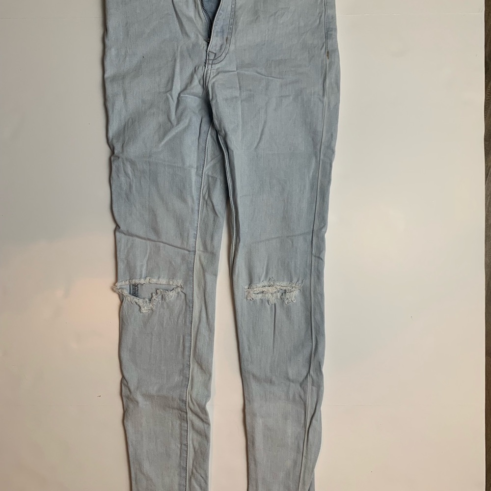 High waist skinny jeans